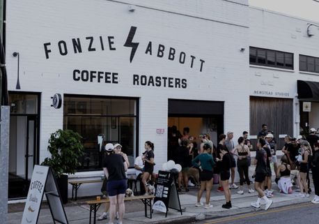 Fonzie Abbott café and roaster storefront
